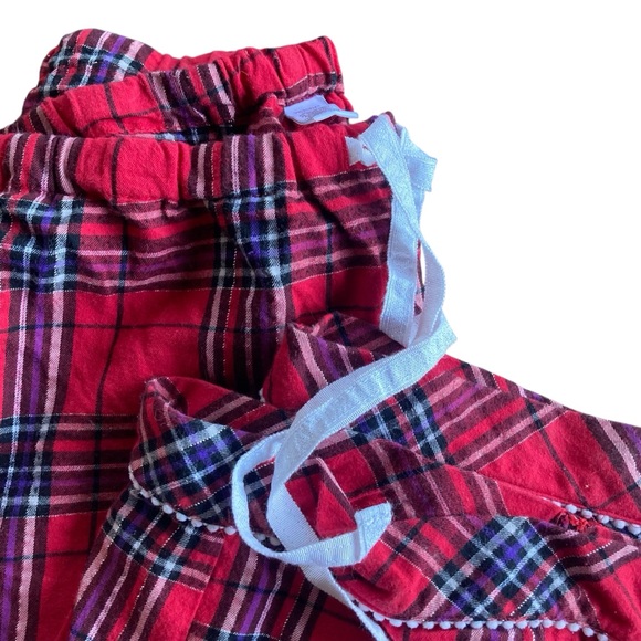 Victoria's Secret Cotton Red Plaid Women's Pajama Set - Picture 7 of 9
